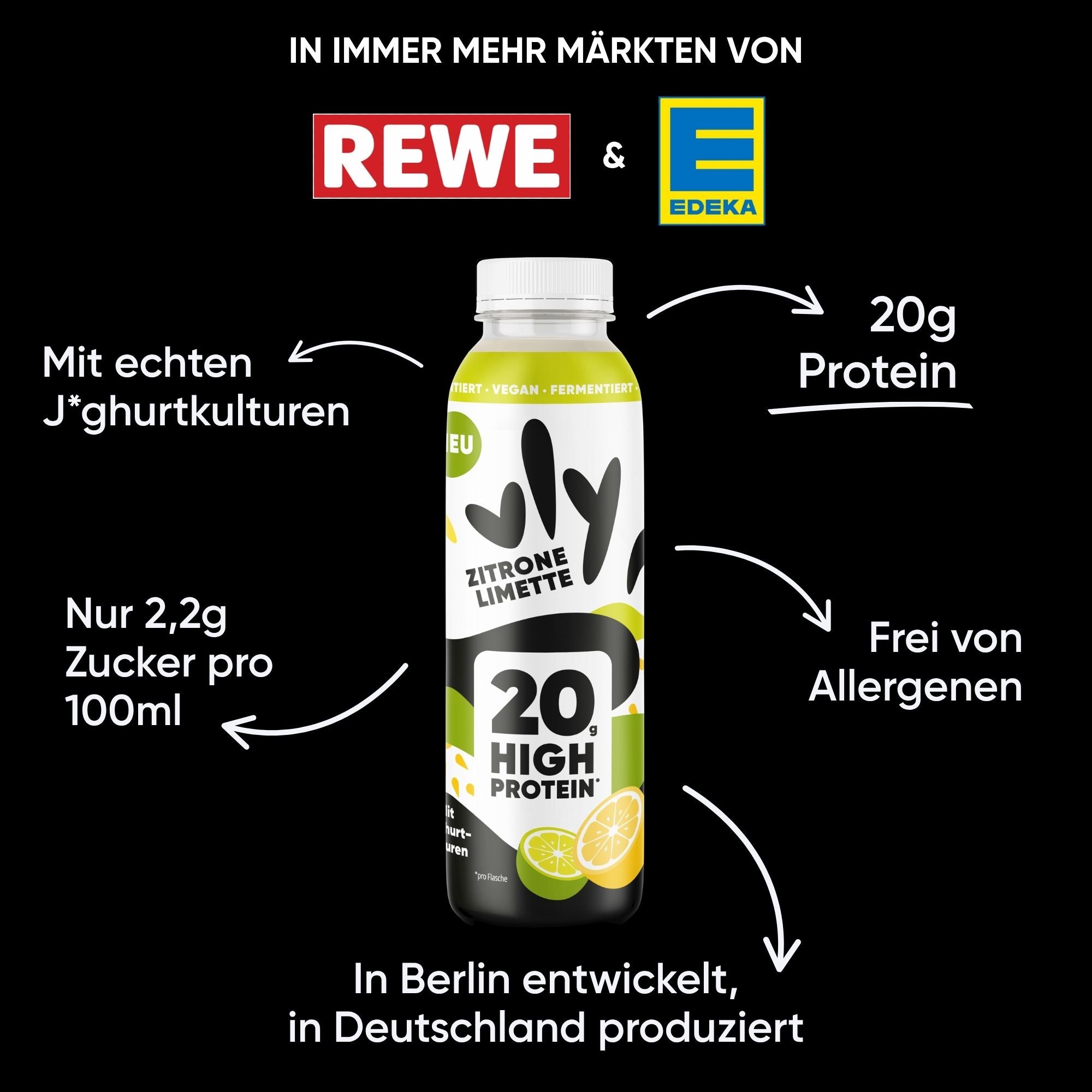 J*ghurtdrink Zitrone-Limette