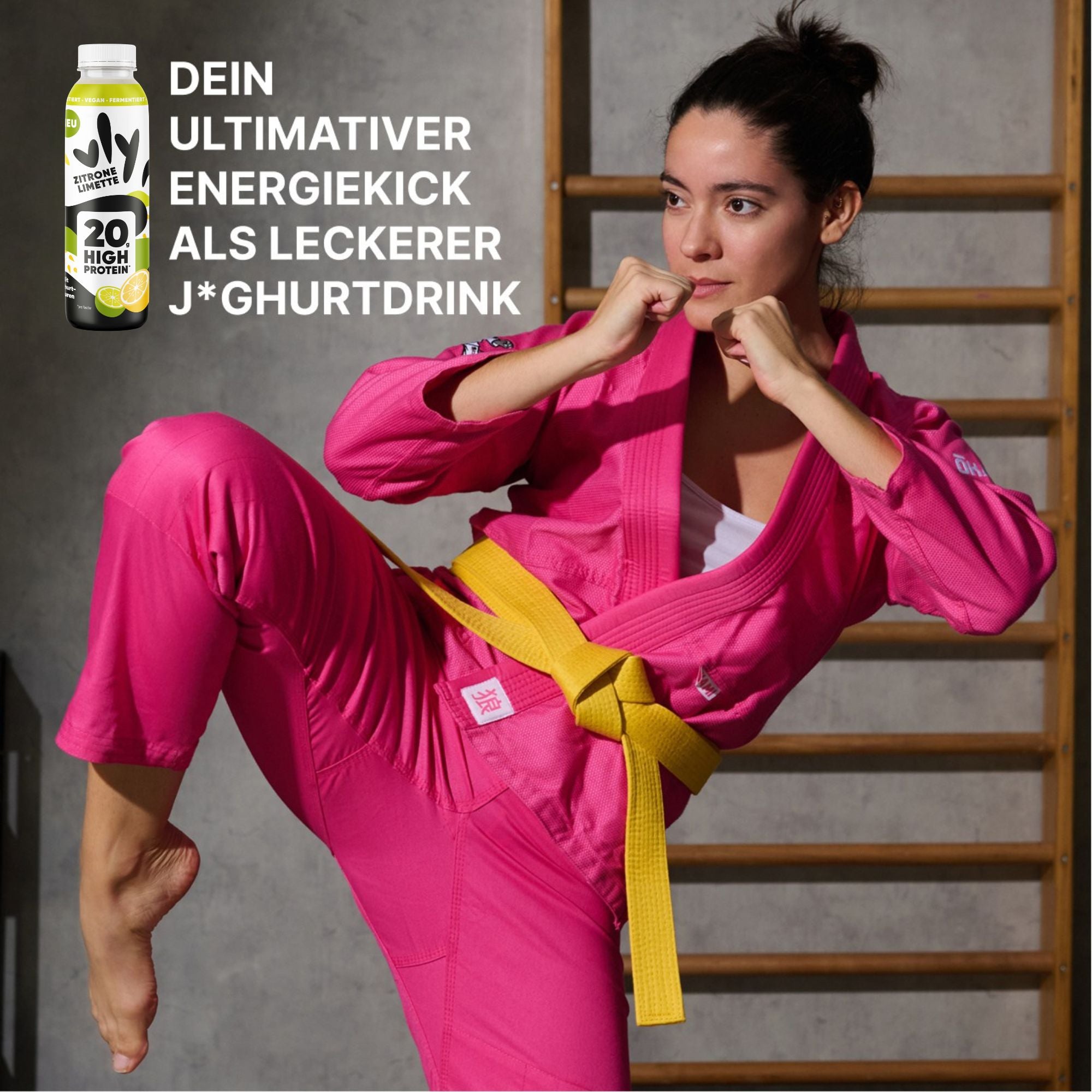 J*ghurtdrink Zitrone-Limette