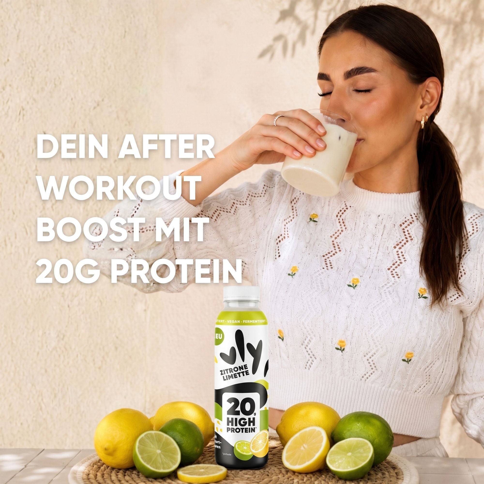 J*ghurtdrink Zitrone-Limette
